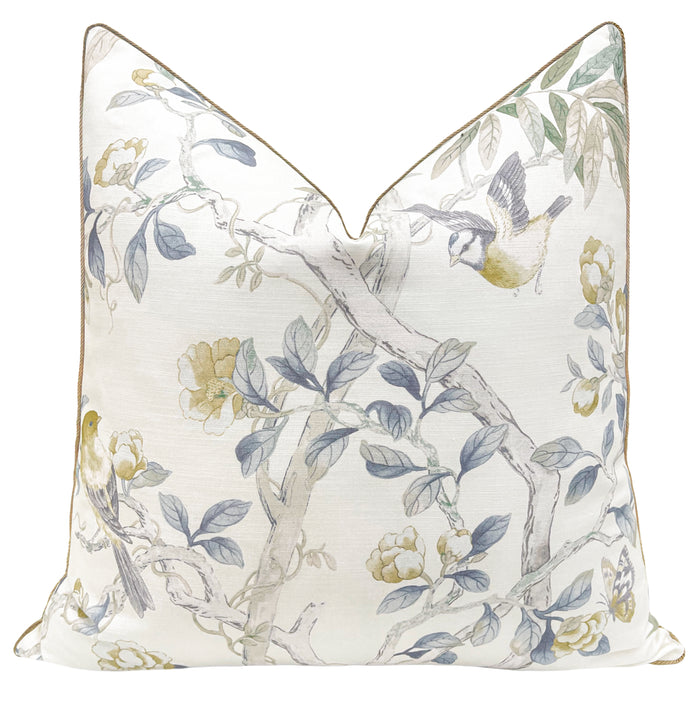 FINAL SALE : 18" X 18"IMPERIAL GARDEN // DELFT PILLOW COVER