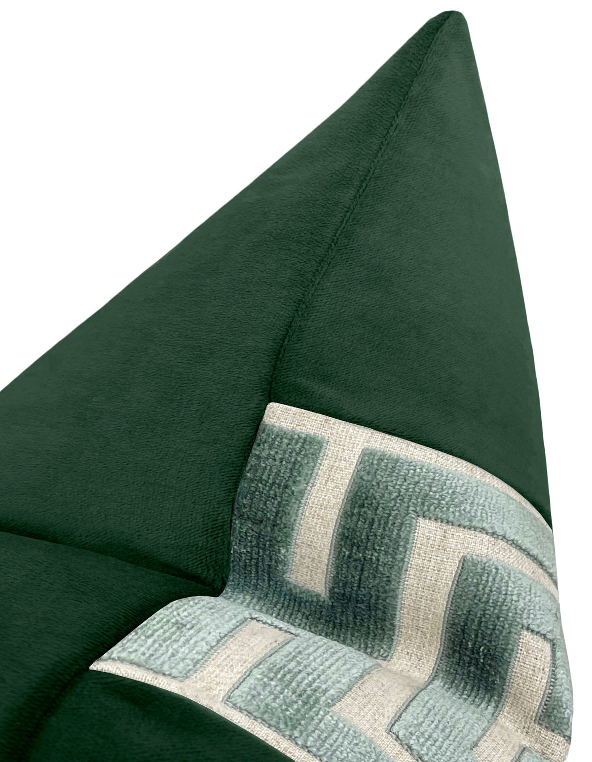 THE LITTLE LUMBAR :: SOCIETY VELVET // EMERALD + TURKISH BLUE GREEK TRIM