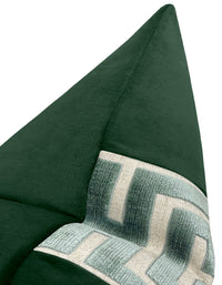 THE LITTLE LUMBAR :: SOCIETY VELVET // EMERALD + TURKISH BLUE GREEK TRIM