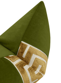 THE LITTLE LUMBAR :: SOCIETY VELVET // OLIVE + MARRAKESH GREEK TRIM