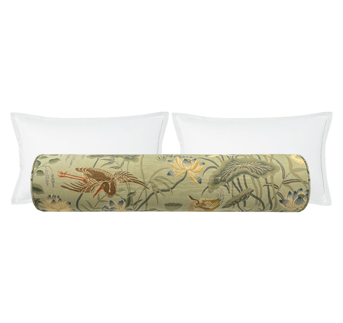 THE BOLSTER :: LOTUS GARDEN // AQUA | SCHUMACHER