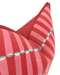 LUNA HAND BLOCK PRINT // PINK & RED | SCHUMACHER