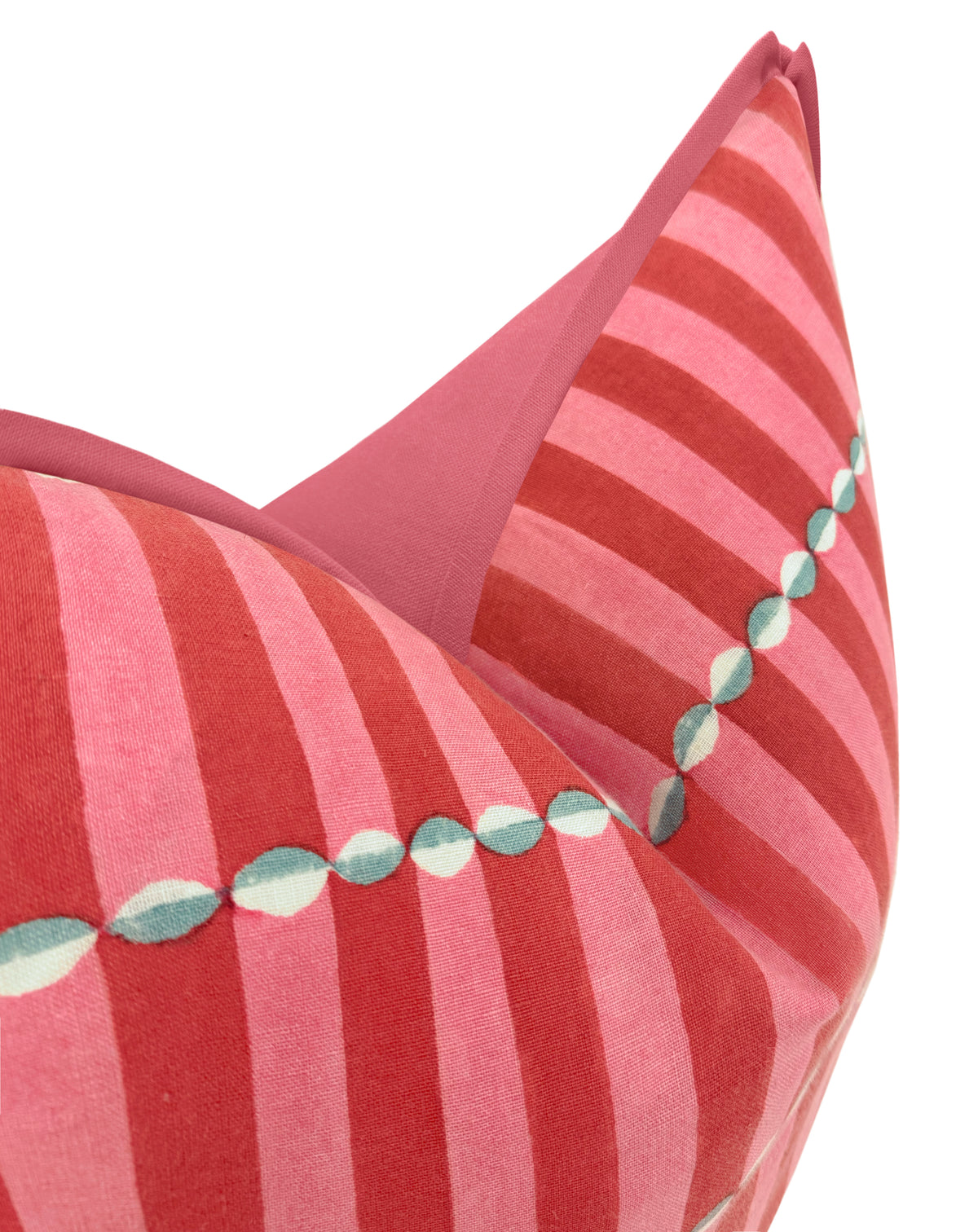 LUNA HAND BLOCK PRINT // PINK & RED | SCHUMACHER