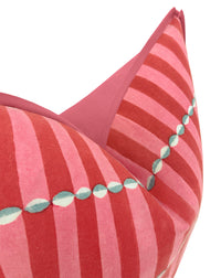 LUNA HAND BLOCK PRINT // PINK & RED | SCHUMACHER