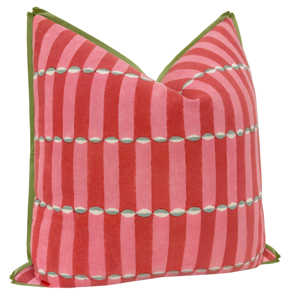 LUNA HAND BLOCK PRINT // PINK & RED | SCHUMACHER