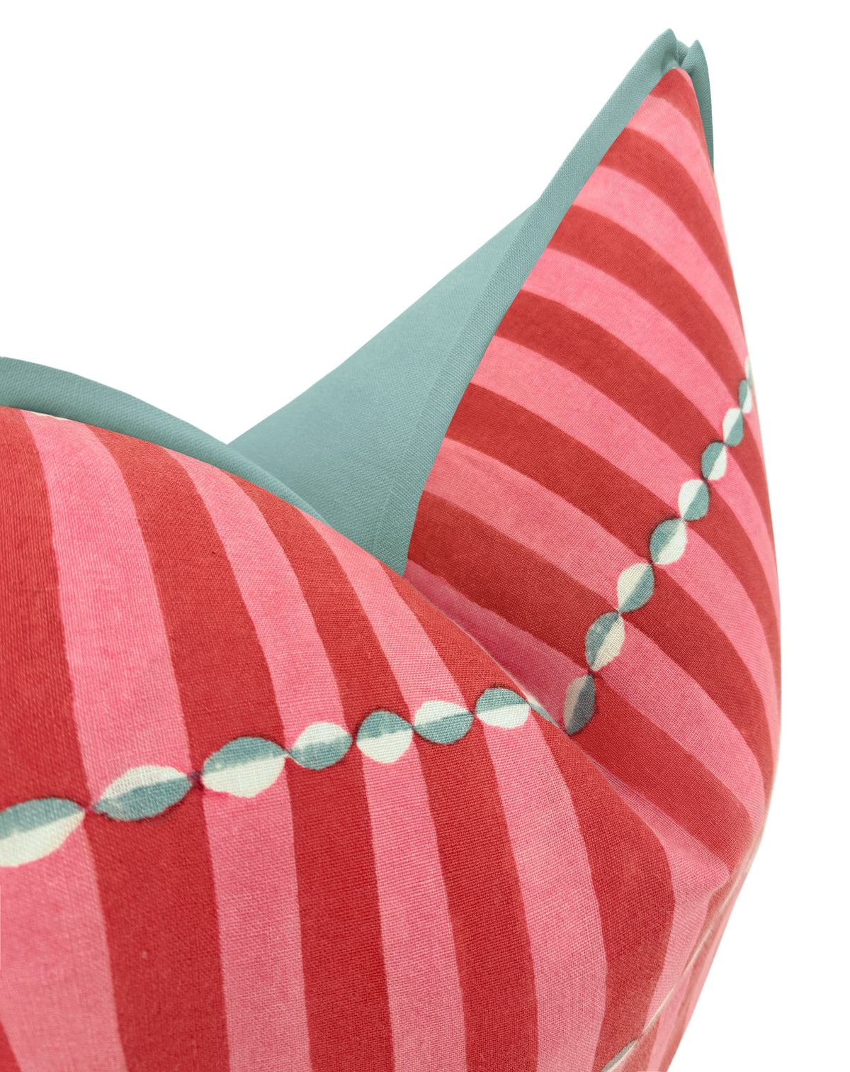 LUNA HAND BLOCK PRINT // PINK & RED | SCHUMACHER