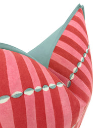 LUNA HAND BLOCK PRINT // PINK & RED | SCHUMACHER