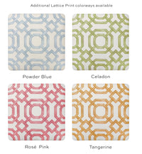 THE SKIRTED OTTOMAN :: LATTICE PRINT