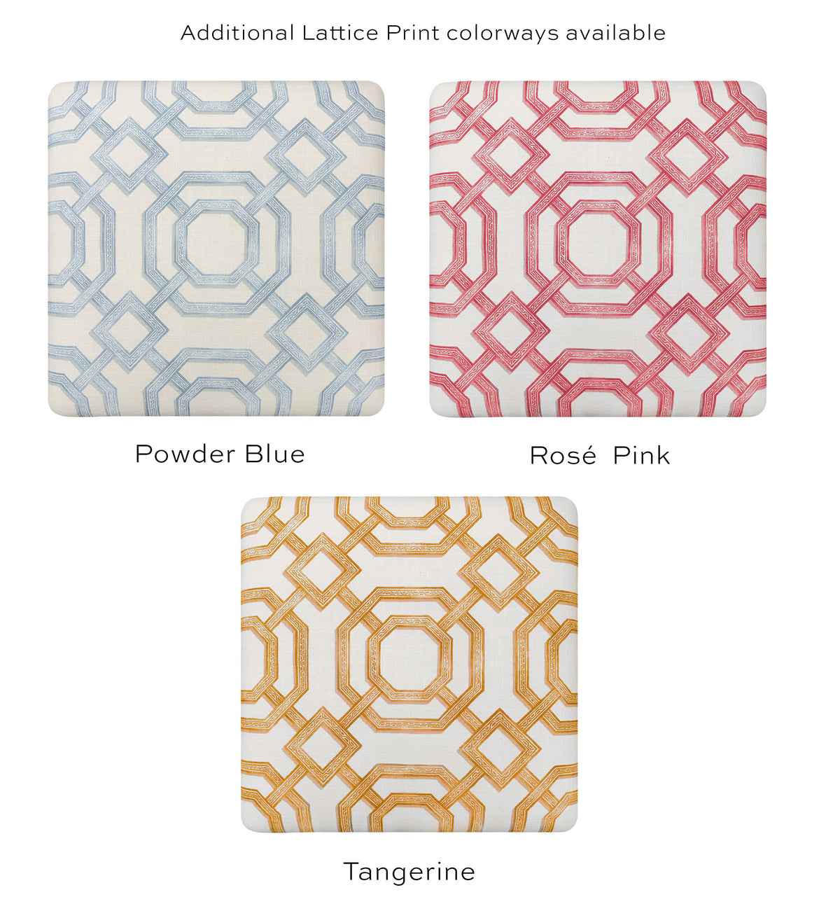 THE SKIRTED OTTOMAN :: LATTICE PRINT