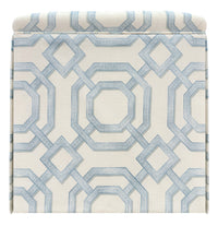 THE SKIRTED OTTOMAN :: LATTICE PRINT