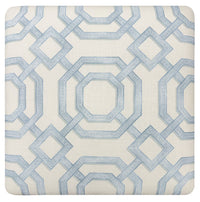 THE SKIRTED OTTOMAN :: LATTICE PRINT