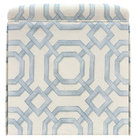 THE SKIRTED OTTOMAN :: LATTICE PRINT