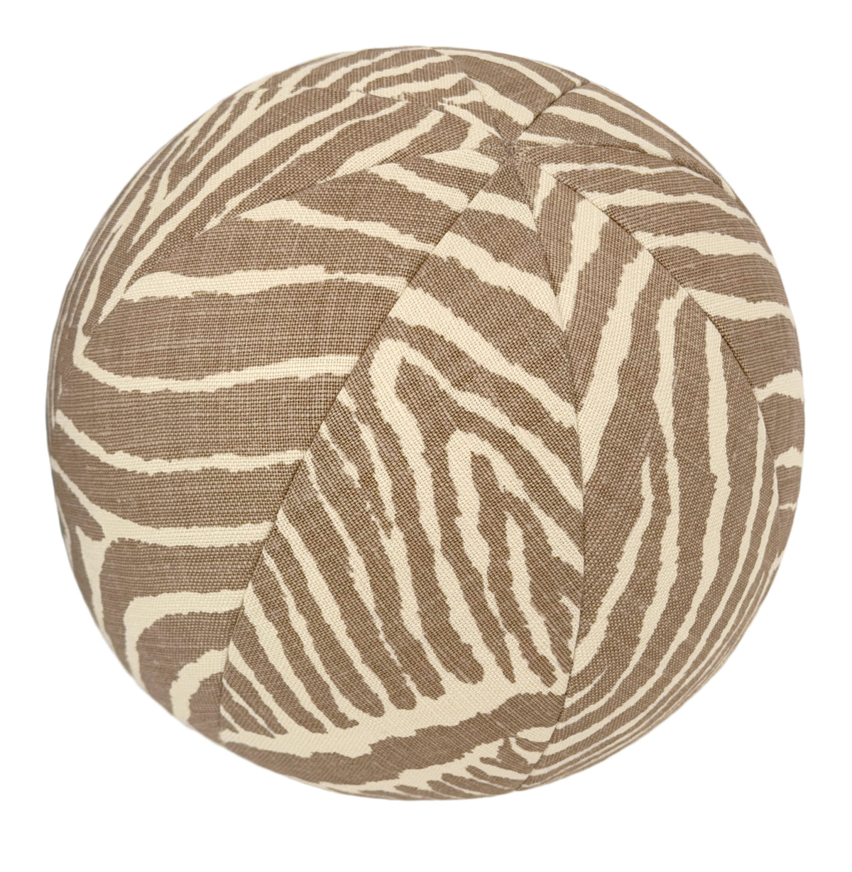 THE STANDARD BALL PILLOW :: LE ZEBRE // BEIGE | BRUNSCHWIG & FILS