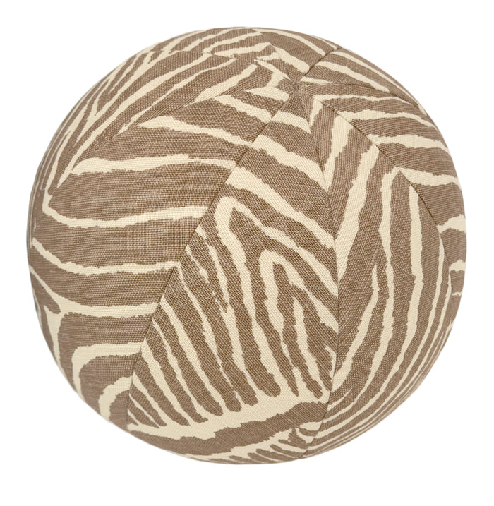 THE STANDARD BALL PILLOW :: LE ZEBRE // BEIGE | BRUNSCHWIG & FILS