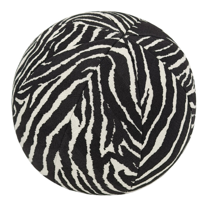 THE STANDARD BALL PILLOW :: LE ZEBRE // BLACK | BRUNSCHWIG & FILS