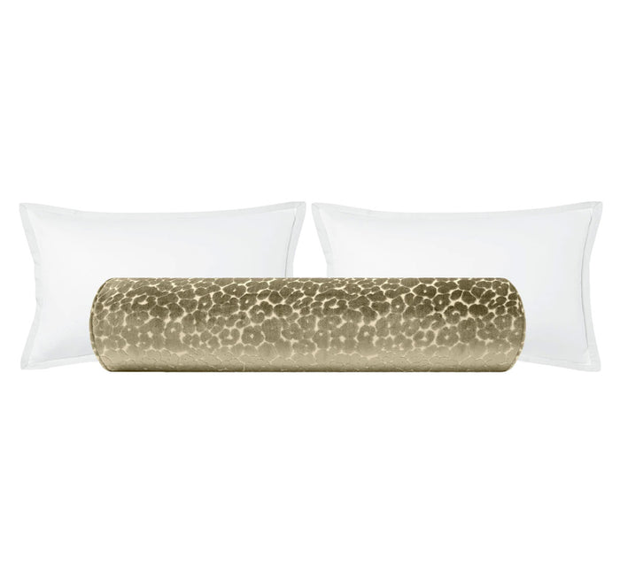 THE BOLSTER :: LEOPARD CUT VELVET // TAUPE