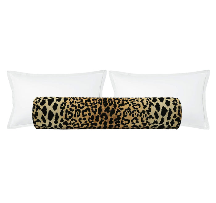 THE BOLSTER :: LEOPARD VELVET