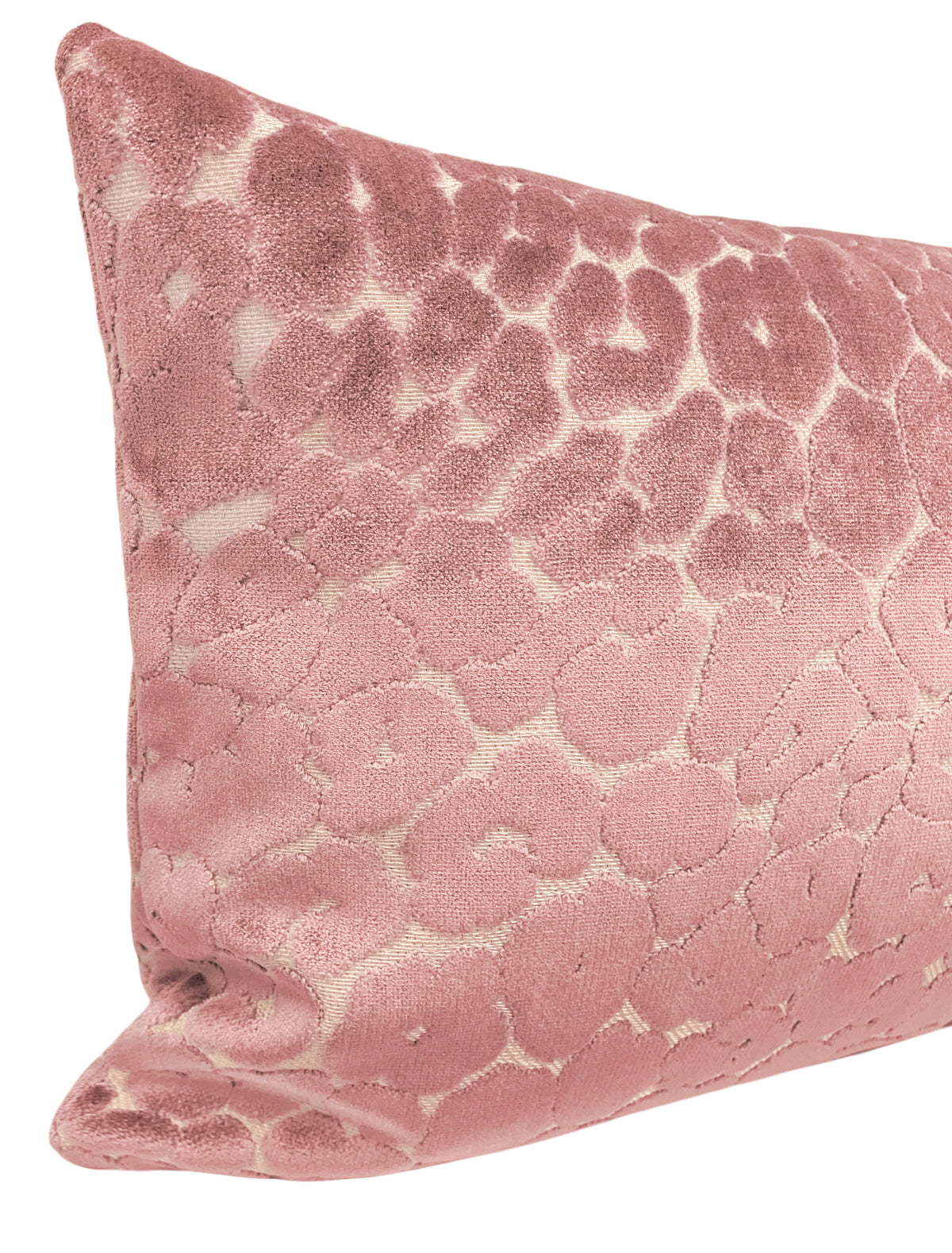 THE XL LUMBAR :: LEOPARD CUT VELVET // PINK PEONY
