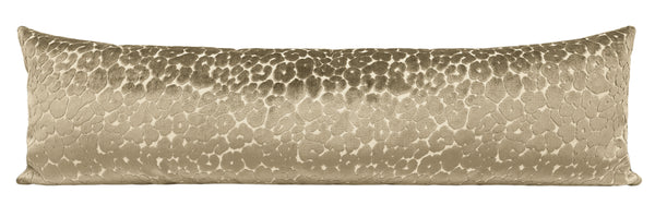THE XL LUMBAR :: LEOPARD CUT VELVET // TAUPE