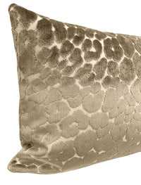THE XL LUMBAR :: LEOPARD CUT VELVET // TAUPE