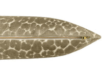 THE XL LUMBAR :: LEOPARD CUT VELVET // TAUPE
