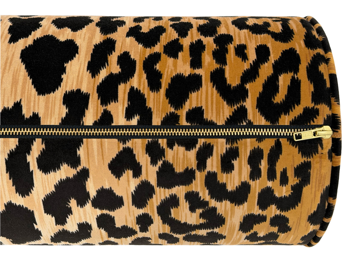 THE BOLSTER :: LEOPARD VELVET