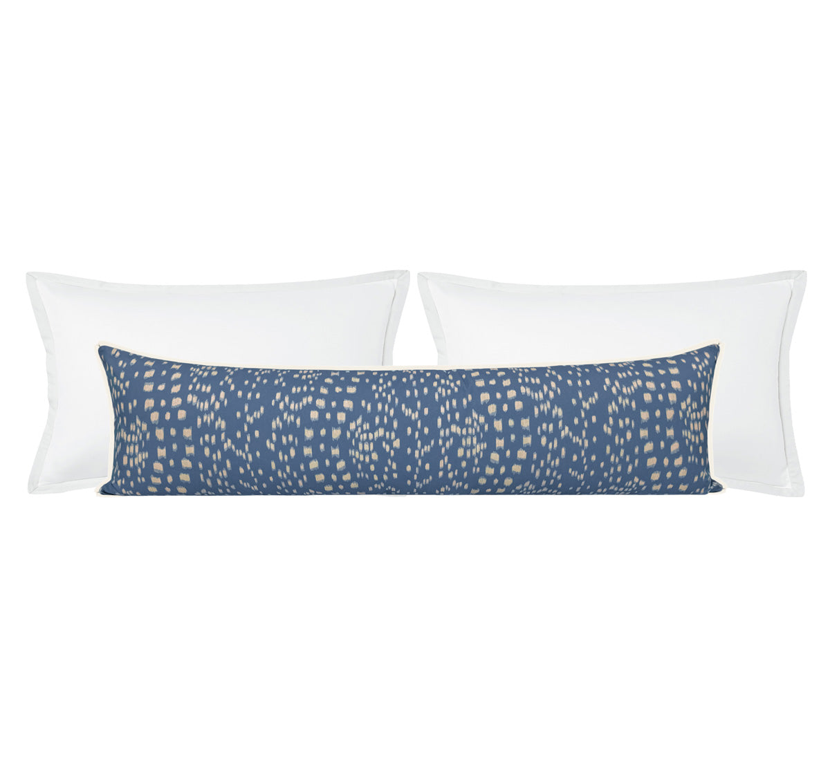THE XL LUMBAR :: LES TOUCHES REVERSE // BLUE | BRUNSCHWIG & FILS