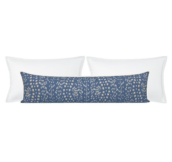 THE XL LUMBAR :: LES TOUCHES REVERSE // BLUE | BRUNSCHWIG & FILS