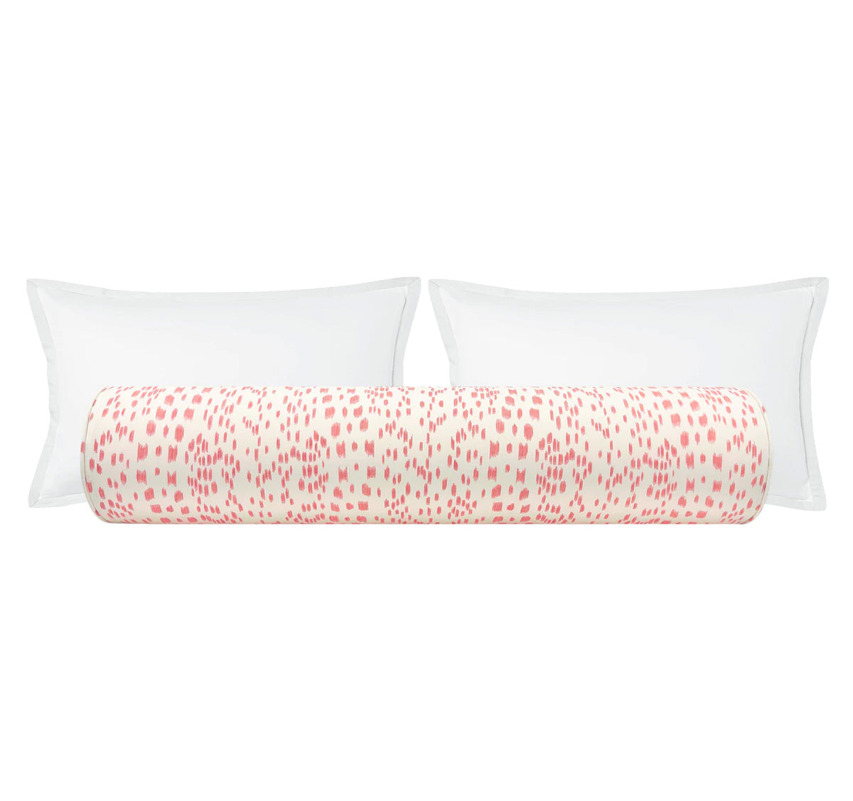 Small Polka Dot Round Bolster Pillow