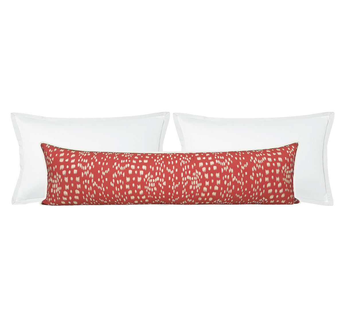 THE XL LUMBAR :: LES TOUCHES REVERSE // RED | BRUNSCHWIG & FILS