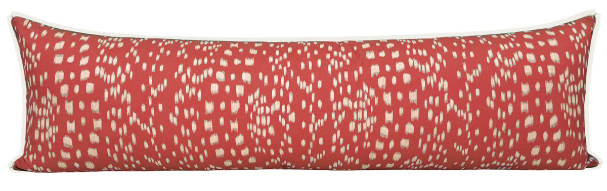 THE XL LUMBAR :: LES TOUCHES REVERSE // RED | BRUNSCHWIG & FILS