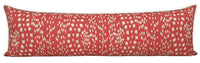 THE XL LUMBAR :: LES TOUCHES REVERSE // RED | BRUNSCHWIG & FILS