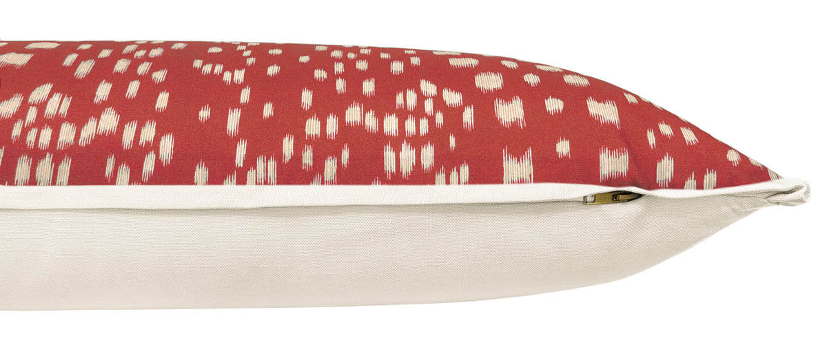THE XL LUMBAR :: LES TOUCHES REVERSE // RED | BRUNSCHWIG & FILS