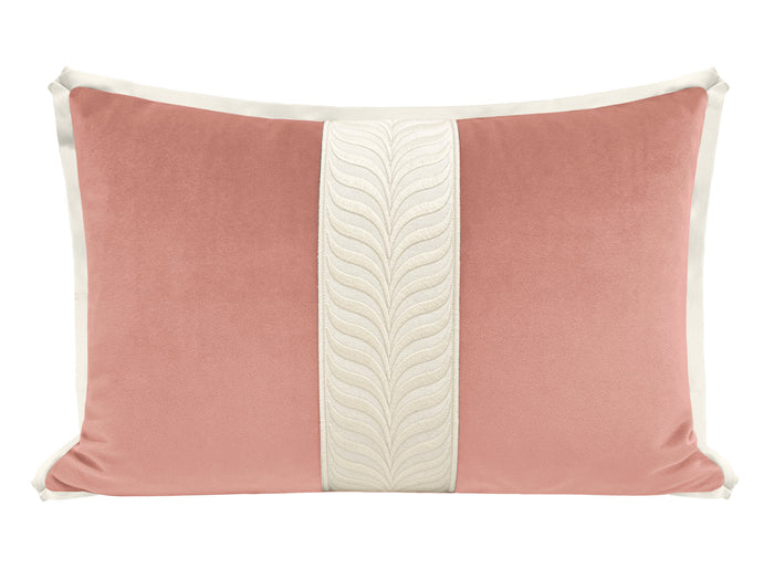 THE LITTLE LUMBAR :: MELROSE VELVET // BLUSH + TRELLIS TRIM // BONE