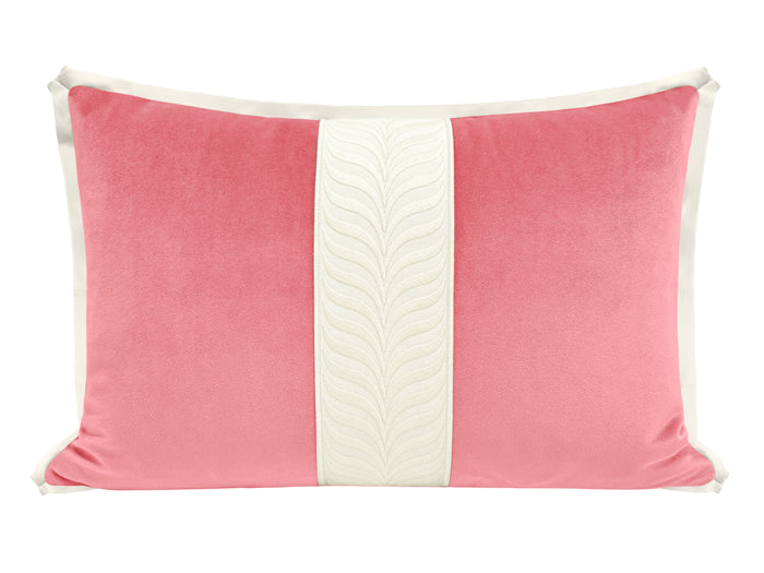 THE LITTLE LUMBAR :: MELROSE VELVET // ROSÉ PINK + TRELLIS TRIM // BONE