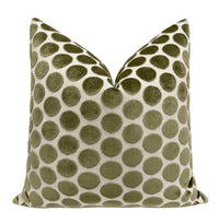 LUNA CUT VELVET // OLIVE