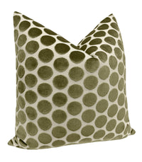 LUNA CUT VELVET // OLIVE