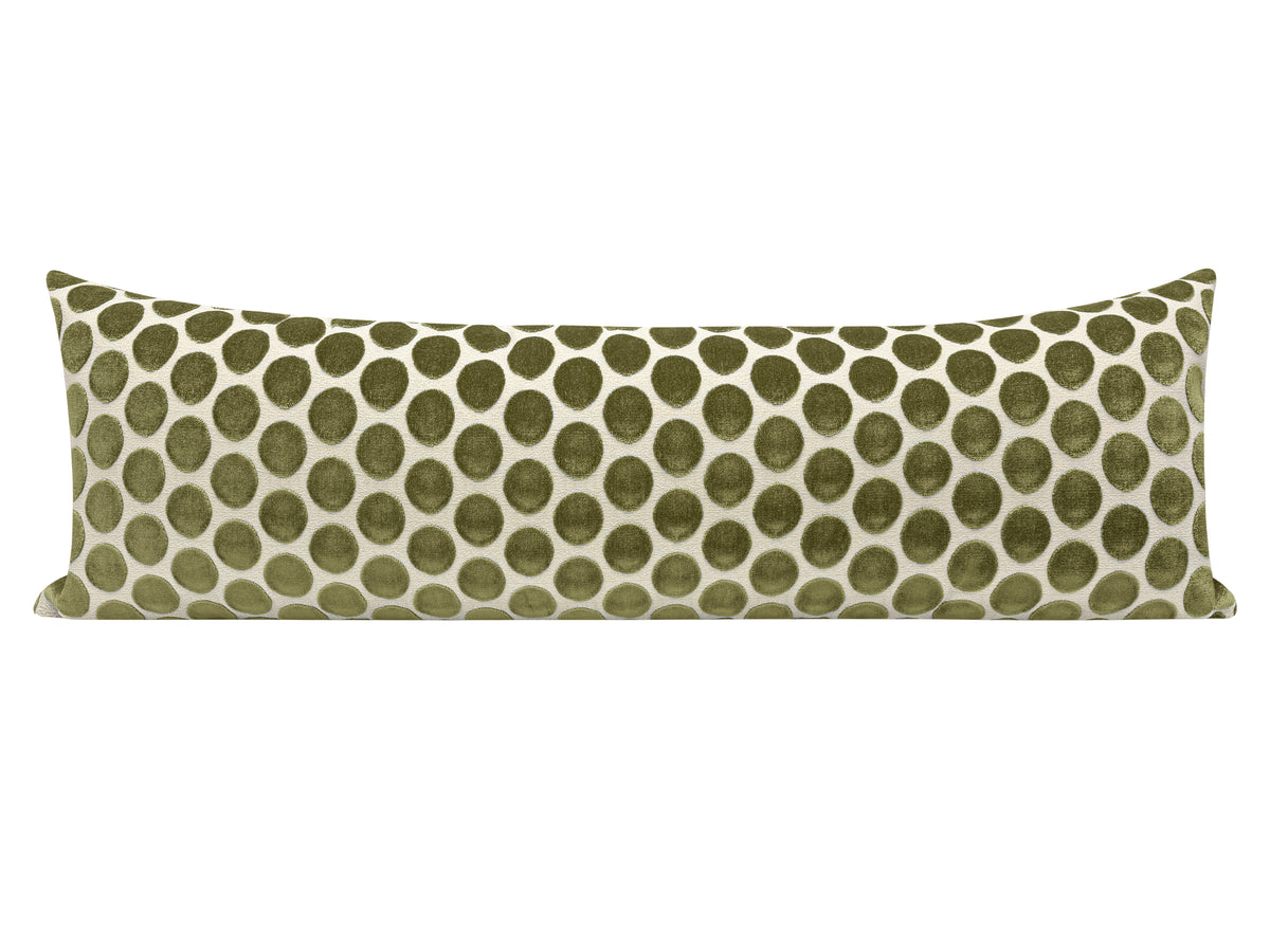 THE XL LUMBAR :: LUNA CUT VELVET // OLIVE