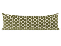 THE XL LUMBAR :: LUNA CUT VELVET // OLIVE