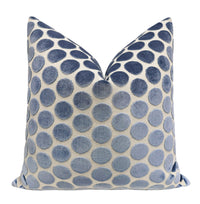 LUNA CUT VELVET // CAPRI BLUE