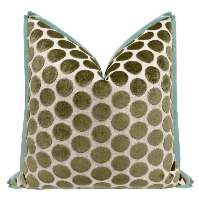 LUNA CUT VELVET // OLIVE | LDC