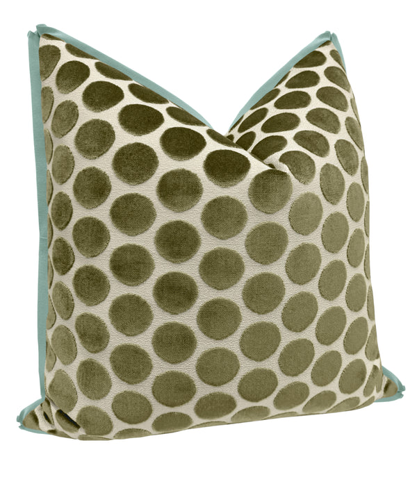 LUNA CUT VELVET // OLIVE | LDC