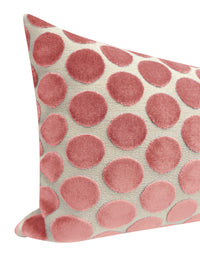 THE XL LUMBAR :: LUNA CUT VELVET // CARNATION