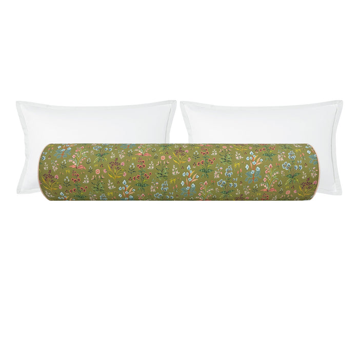 OCS X LDC II | BOLSTER | ELLISTON HOUSE : MEADOW MULTI // LEAF + CLASSIC LINEN // CAMEO CORDING