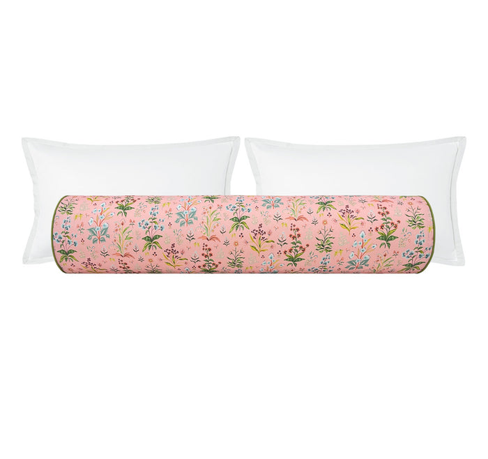 OCS X LDC II | BOLSTER | ELLISTON HOUSE : MEADOW MULTI // PETAL+ CLASSIC LINEN // OLIVE CORDING