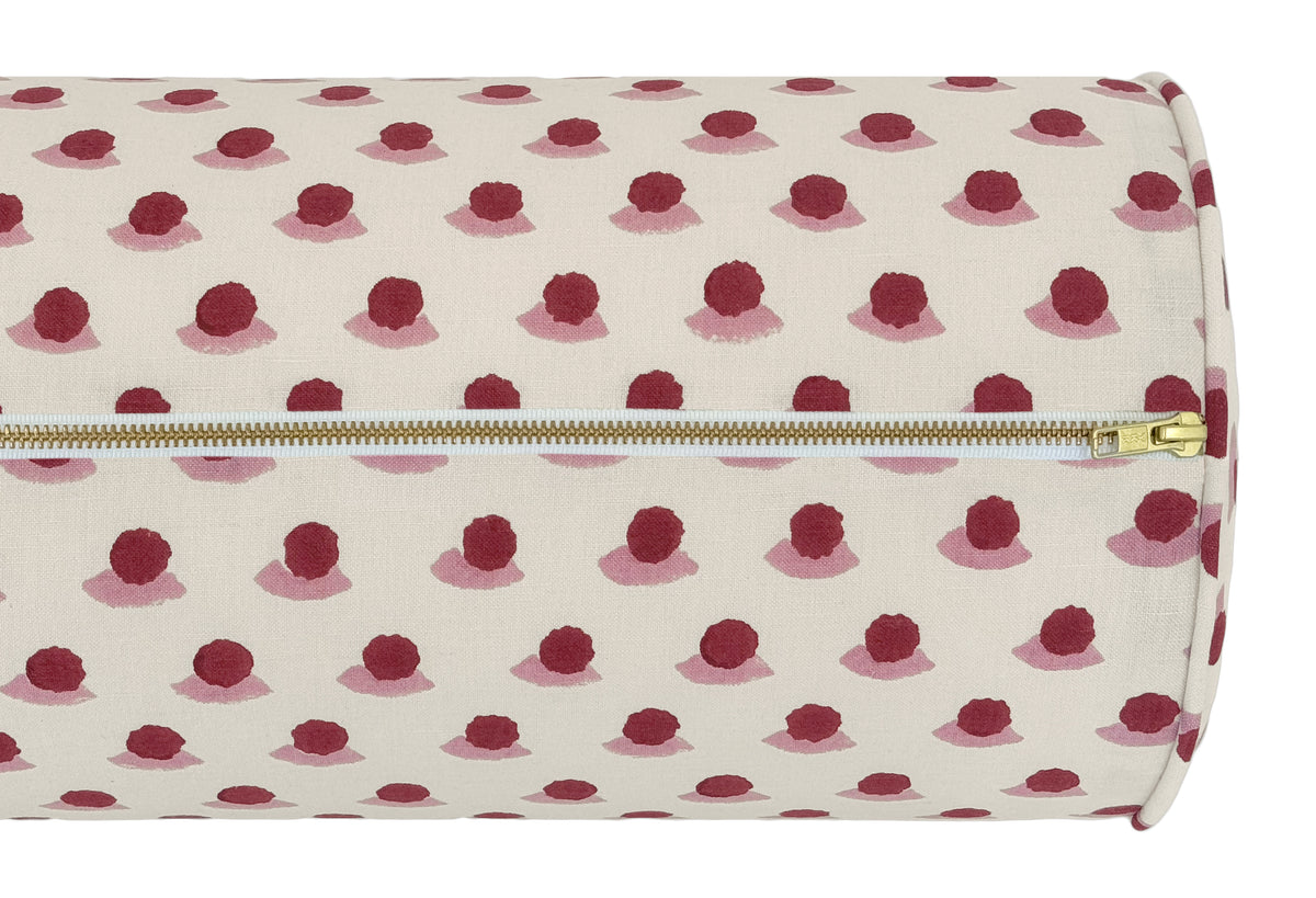 THE BOLSTER :: BERRY HAND BLOCK PRINT // IRON & ROSE | SCHUMACHER