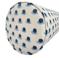 THE BOLSTER :: BERRY HAND BLOCK PRINT // INDIGO & SKY | SCHUMACHER