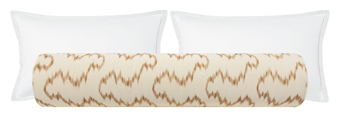 THE BOLSTER :: MALLORCAN IKAT // CAMEL | LEE JOFA