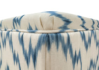 THE SKIRTED OTTOMAN :: MALLORCAN IKAT | LEE JOFA