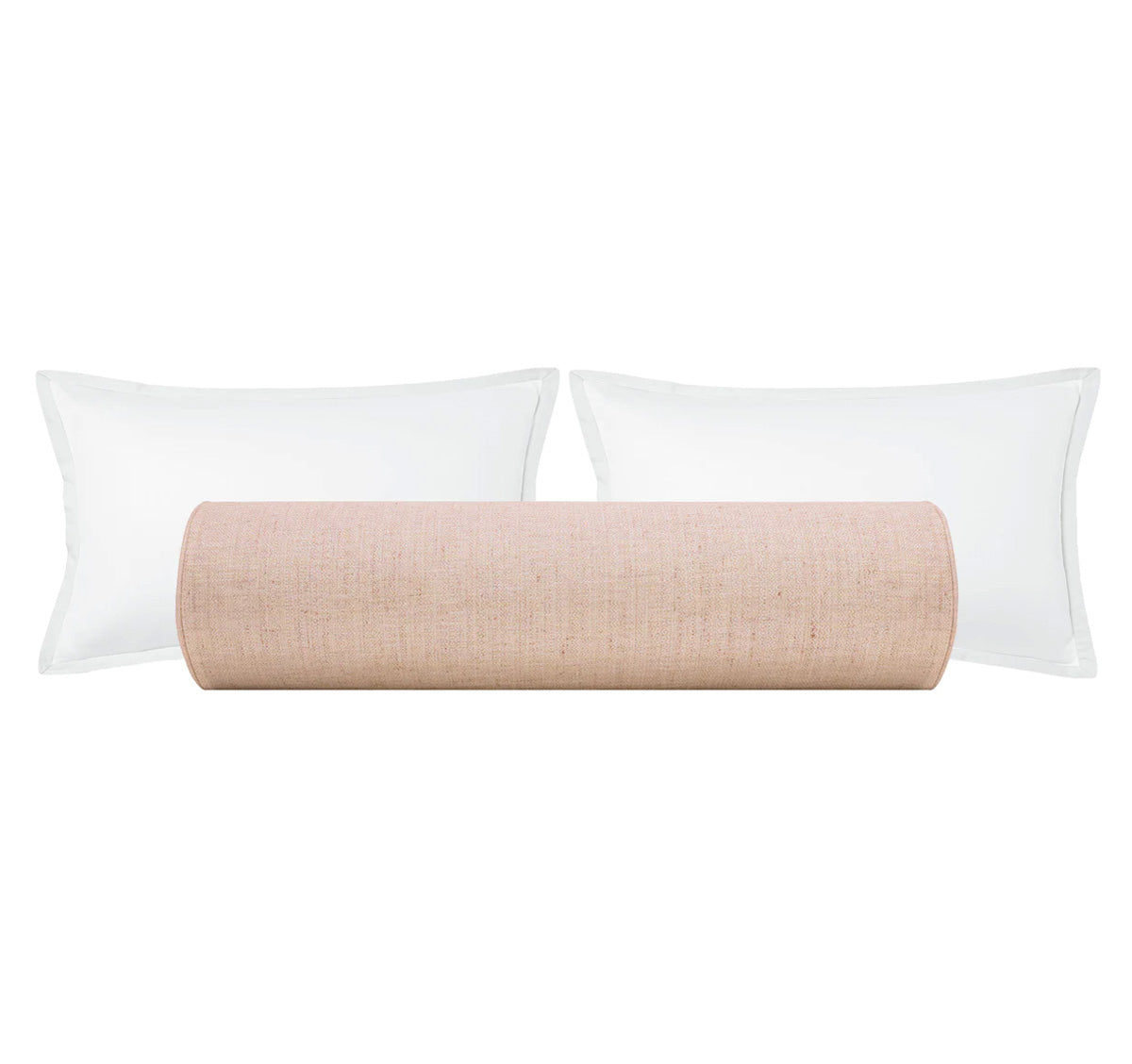 THE BOLSTER :: METALLIC LINEN // ROSE GOLD